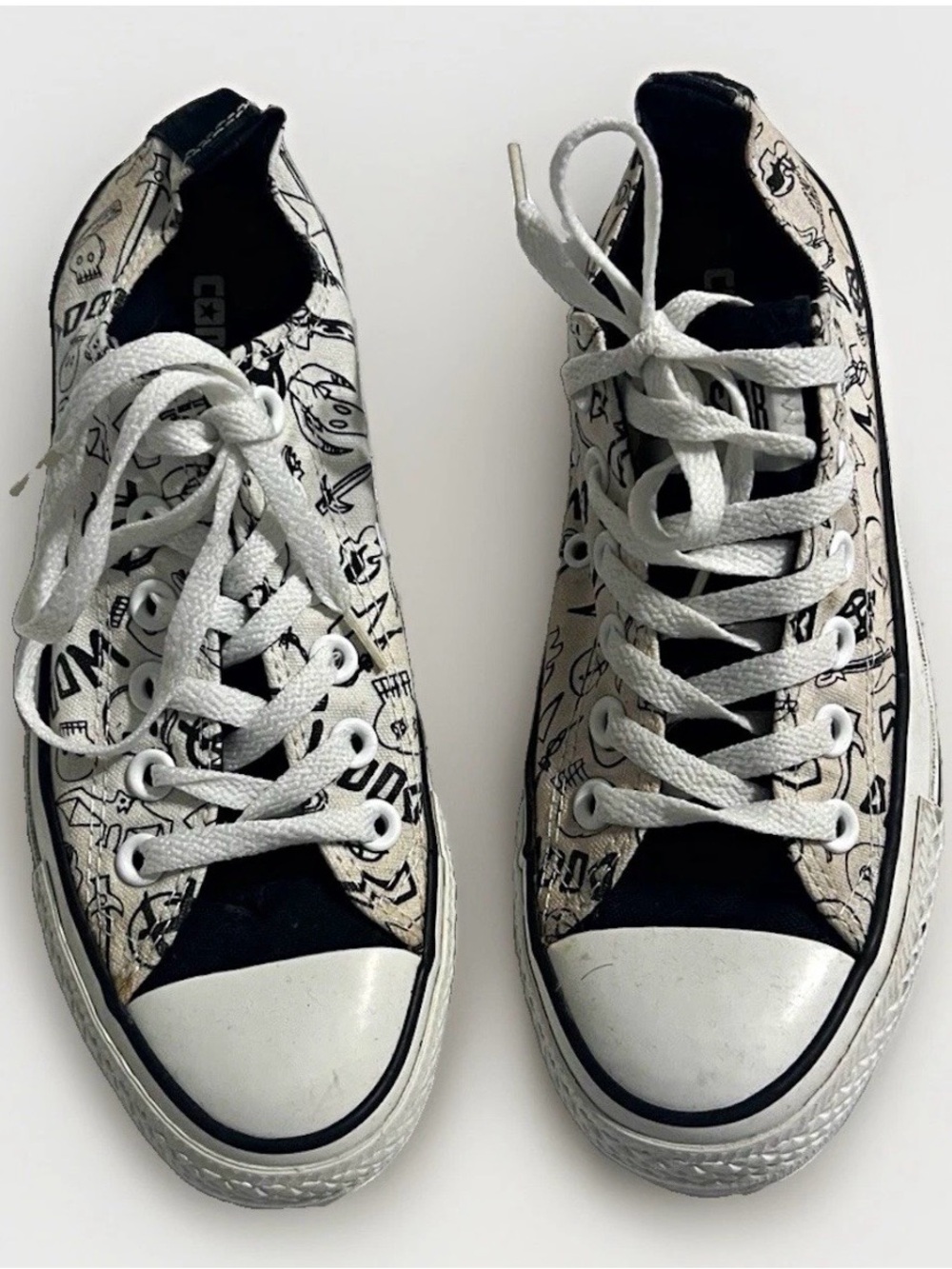 Converse Black and White Low-Top Sneakers